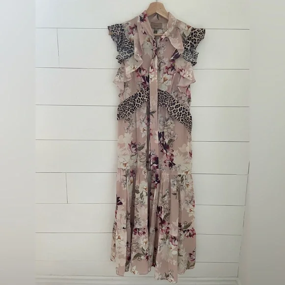 Kachel x Anthropologie Sedona Sunrise Silk Dress - Picture 3 of 11